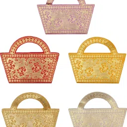 lifafewala Unique and Exclusive Designer Ethnic Basket with Handle Shagun Envelopes. Envelopes image 5
