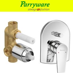 Praseo concealed Diverter Body with Concealed Upper Part set of 1 pic 117 Praseo Diverter with upper trim | Hot and Cold water Mixer | Complete set Diverter Faucet-image-81