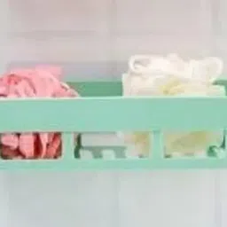 Self Adhesive Multi-Purpose Wall Hanging BATHROOM floating Shelf (PACK OF 1) Plastic Wall Shelf-image-29