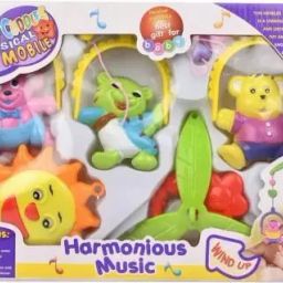 5 Pcs Lovely Colourful Musical Hanging Rattle Toys with Hanging Cartoons Rattle-image-21