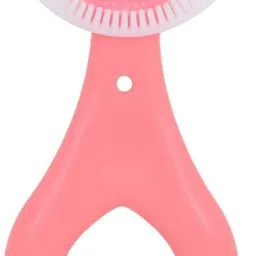 ONLY Soft Toothbrush 360 Degree U-shaped For 2-6 Years Mouth-Cleaning Silicone Soft Toothbrush-image-56
