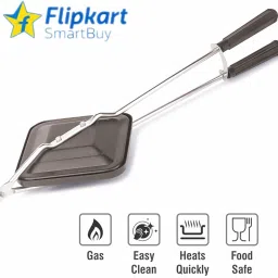Non-stick Gas Compartible Grill Sandwich Maker Toaster, Griller & Sandwich Maker Kitchen Tool Set-image-42