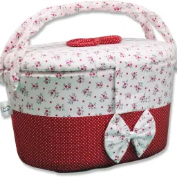 4 L White, Red Laundry Basket-image-39