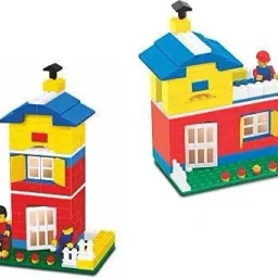 sanchi creation Excellent Building Blocks 300 Pcs Construction Blocks for Kids Easy to Make Own Design Model Toy, Multiple Designs Buildings and Vehicles image 4
