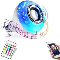 Loyal Edge 12W B22 Led Bulb with Bluetooth Speaker Music Light Bulb + Rgb bulb with Remote Smart Bulb-28