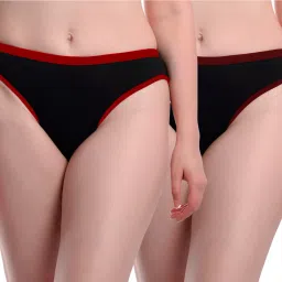 Pack of 2 Women Hipster Red, Maroon Panty-image-4