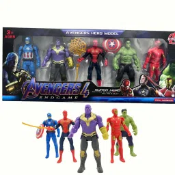 Marvel Avenger Action Figure Toy Set for kids, Super Hero Collection, Pack of 5-27