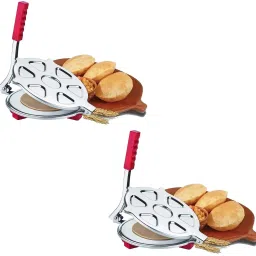 Puri Press Machine Roti Press, Papad/Khakhra/Chapati Maker Pack 2 Roti and Khakra Maker-2