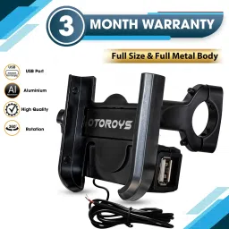 Aluminum Alloy Bicycle Motorcycle Phone Holder Bracket Mobile Mount Charger Bike Mobile Holder-20