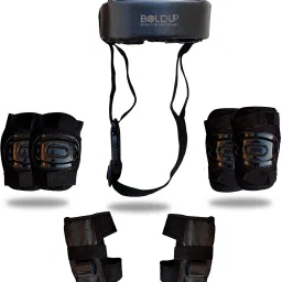 Protective set for the safety of kids Skating Kit ALL BLACK Skating Kit-image-3