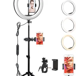 ADZOY Professional Ring Light 12" (32cm) With 6.9ft Tripod & Super Clamp with Bracket Ring Flash-31