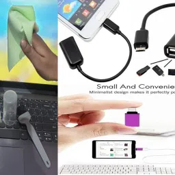 ANJO USB Keyboard-Wireless Mouse-Pad-2.0 Hub-3 in 1 Cleaning Kit-OTG Micro & C Combo Set image 5