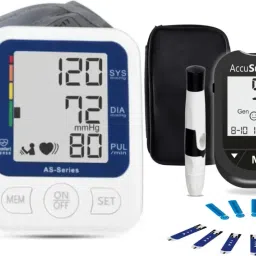 AccuSure Simple Glucometer with 25 strips and Blood Pressure AS 5 year warranty Bp Monitor-image-20