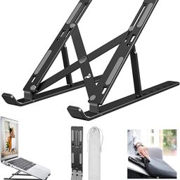 Flipkart SmartBuy Laptop Stand 7 Angles Adjustable Aluminum Portable Desktop Holder Laptop Stand-30