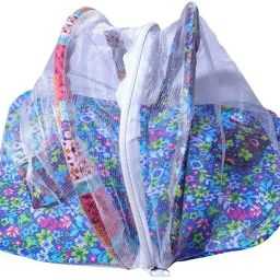 Cotton Infants Washable Laddo Gopal Net Bed with Mosquito Net for KanhaJi Small Krishna Ji (Size 0 to 3) Mosquito Net-image-24