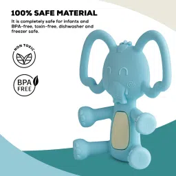 baybee Elephant Silicone Teether for Baby, BPA Free 100% Silicone Teether for Babies Teether image 4