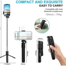 Infinite Digital Bluetooth Selfie Stick with Wireless Remote And Extended Tripod Stand Bluetooth Selfie Stick image 3