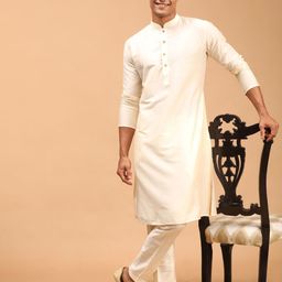 vastramay Men Viscose Rayon Kurta Pyjama Set-picture-4