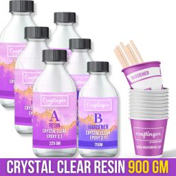 Crystal Clear 900gm Epoxy Resin For Art & Craft 3:1 Mixing Ratio-image-8