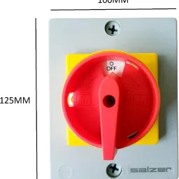 Salzer 25A 3Pole ONOFF S25 B31 Load break switch with ABS enclosure Cat No - 32300 image 2