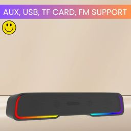 SACRO Audio Bar (PORTABLE HOME THEATER SOUNDBAR)Crystal Clear Sound With RGB LightZ117 25 W Bluetooth Soundbar-image-81