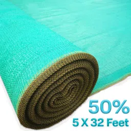 UV Stabilized Net 50% Sun/Water Block - (1.5 Meter(5 Ft) X 10 Meter(32 Ft)) Portable Green House-image-20