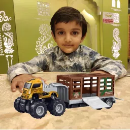 Monster Truck Toy For Kids Diecast Animal Transportation Toy Truck Big Truck-image-88