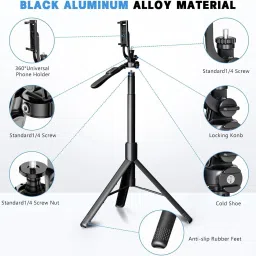 Pharaoh Super long selfie stick Single Light with adjustable handle and wireless remote Tripod, Monopod Kit, Tripod Kit, Monopod image 4