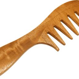 Neem Wooden Hair Comb for Women & Men Hair Growth Detangle Curly Hair-4