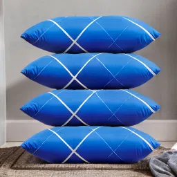 LUXURY Polyester Fibre Abstract Sleeping Pillow Pack of 4-image-5