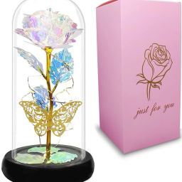 cartspace LED Rose Light, Artificial Rose Flower with Led String Lights, Rose Lamp Night Lamp image 2