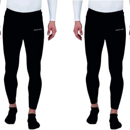Solid Men Black Tights-image-46