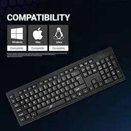 Ant Value fkbri 01 Wired USB Standard Desktop Keyboard Compatible with Desktop, Laptop, Mac image 3