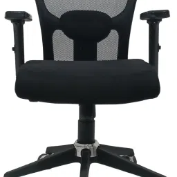 Computer Chair for Office & Home | Wheels Chair for Office Desk, Work From Home Fabric, Mesh Office Adjustable Arm Chair-74