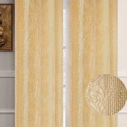 152 cm (5 ft) Polyester Semi Transparent Window Curtain (Pack Of 2)-image-15