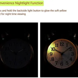 remeka Analog Brown Clock image 4