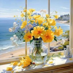 DIY Paint by Numbers Kit for Adults Kid Beginner, Oil Acrylic PNB Oil 16 inch x 16 inch Painting-image-24