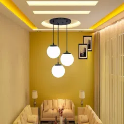 3 Milky Doom Hanging Luster Light Pendants Ceiling Light Pendants Ceiling Lamp-image-36