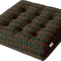 Tufted Floor Seating Cushion Foam Geometric Floor Cushion Pack of 1-image-59