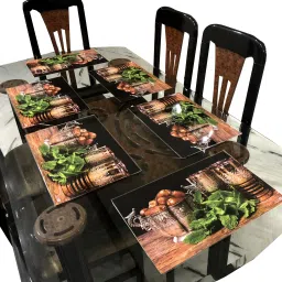 Rectangular Pack of 6 Table Placemat-picture-0