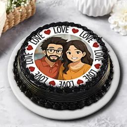 Personalised Ghibli Chocolate Cream Cake500g-21