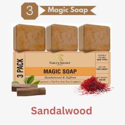 Ghar Magic Soap Sandalwood Soap for Soft, Moisturized Detan Skin-image-26