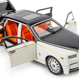 1:18 Big Rolls-Royce Phantom Model Car,Zinc Alloy Pull Back Toy Diecast Toy-image-4