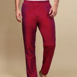White Heart Mens Solid Pyjama Viscose Blend Elastic Waist with Side Pockets Pant Men Pyjama-image-63