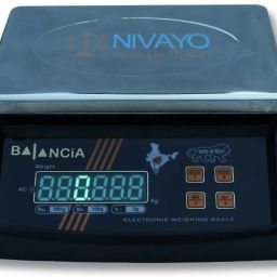 NIVAYO Balancia 30kg Steel Plate Double Display High Quality Weight Machine For Kitchen/Shop With Power Adapter & 4V Re-Chargeable Battery Weighing Scale (Black) (Platform Size- 170 x 210mm, Dual Display, On Off Memory Function,grocery,kata,taraju,shop,computer electronic vajan kata , tarazu , jewellery , sabzi ,4V Re-Chargeable Battery) # Made in India Weighing Scale (Black) Weighing Scale (Black) Weighing Scale (Black) RT- J-100, Weighing Scale (Black) Weighing Scale image 4