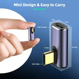 Tobo USB C Right Angle Adapter USB C 90 Degree Adapter TD-940CC USB Adapter image 2