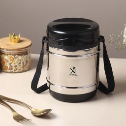 BLACK LUNCH BOX 3 Containers Lunch Box-image-64