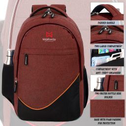 Large 35 L Laptop Backpack Laptop Backpack Water Resistant Backpack (Blue) Waterproof School Bag-image-60