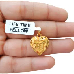 MAA PENDANT WITH MICRO GOLD PLATED Gold-plated Brass Pendant-60
