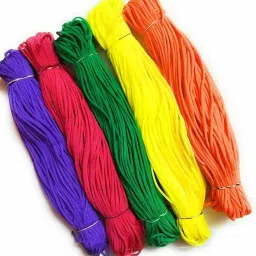 4mm soft Mcrame cord /Threads mix colour set of 5 for Making Macrame craft and DIY projects-image-42